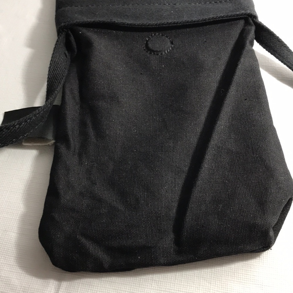 Brandy Melville Black Cotton Mini Phone Crossbody Purse Bag - Picture 6 of 8
